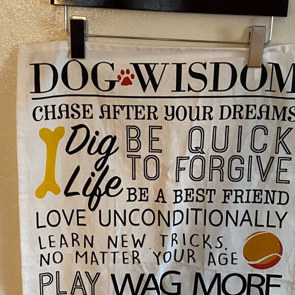 2 Cotton Kitchen Towels - Dog Wisdom - Picture 5 of 8